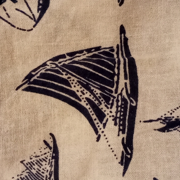 Sailboat print collared button shirt - Picture 3 of 3